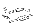 49 Sistema de escape - Sistema de escape Para vehículos de gasolina de cuatro cilindros