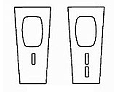 68 Coperchio inferiore, versione in legno, interruttore centrale Da 9/81