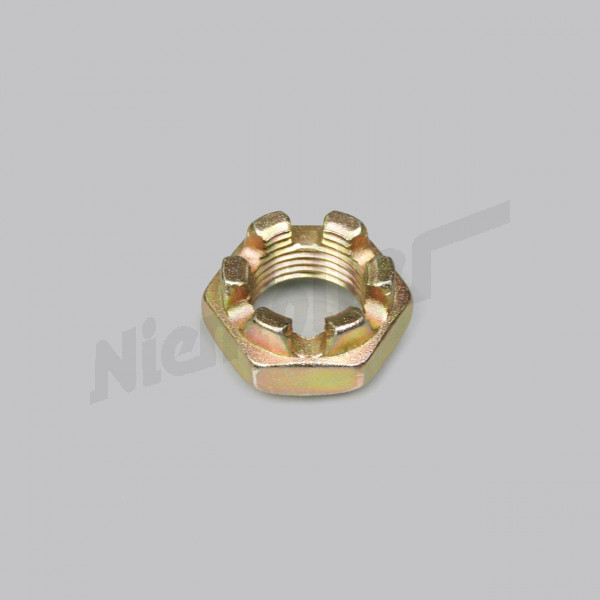 A 33 117 - Castle nut. M18x1.5 for wishbone top and bottom