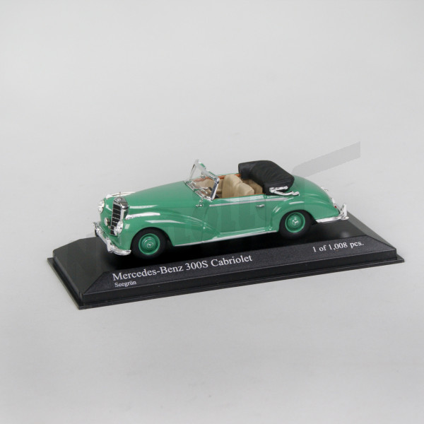 M 01 036 - M.B. 300S Cabriolet grün 1954 W188 1: 43 Minichamps Limitiert 1008 St