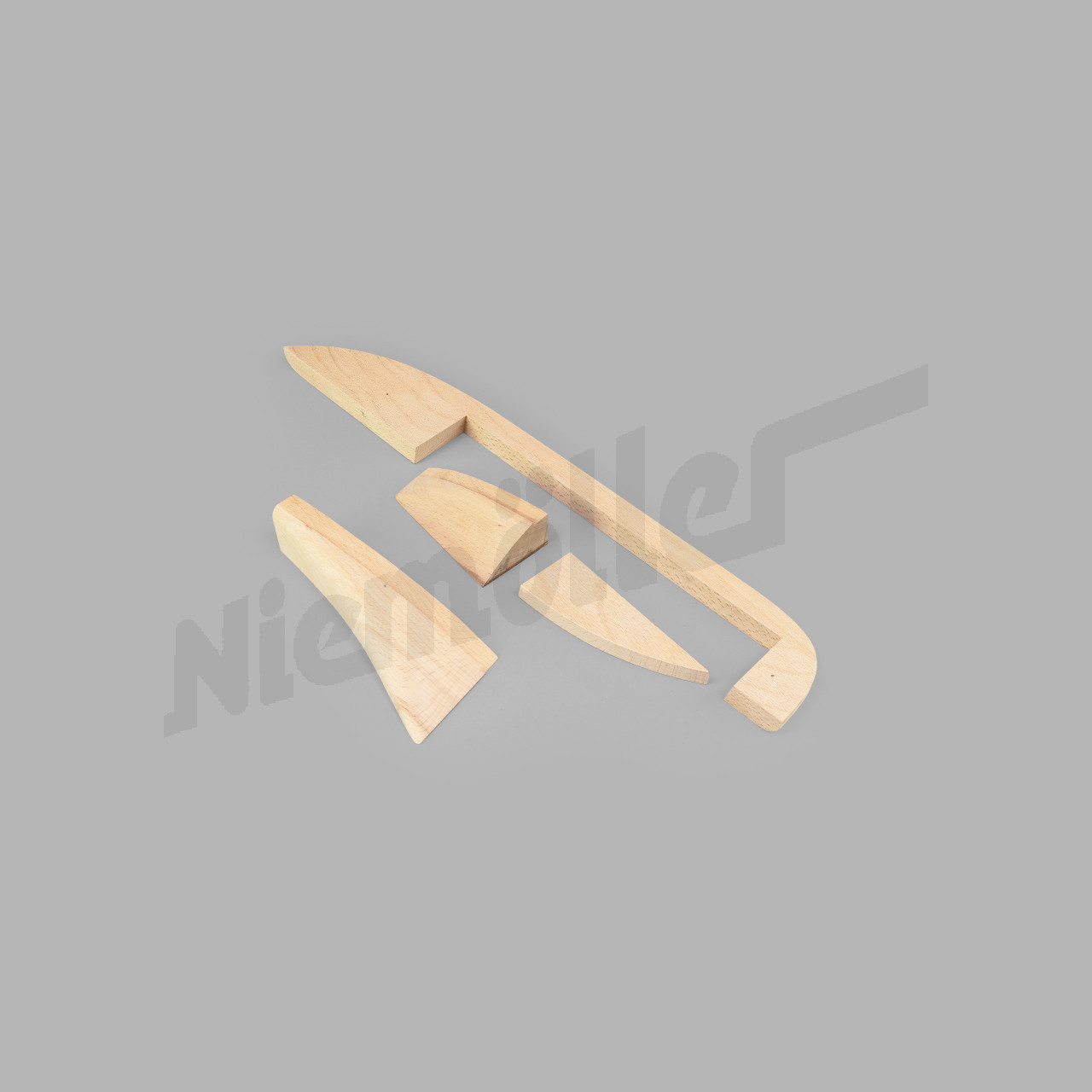 C 72 239o - Zestaw drewniany panel drzwi prawy 4-częściowy 190SL