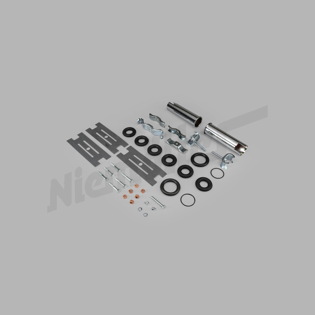 D 49 000m - Kit de montage échappement W113 pour système en acier doux sans colliers de serrage