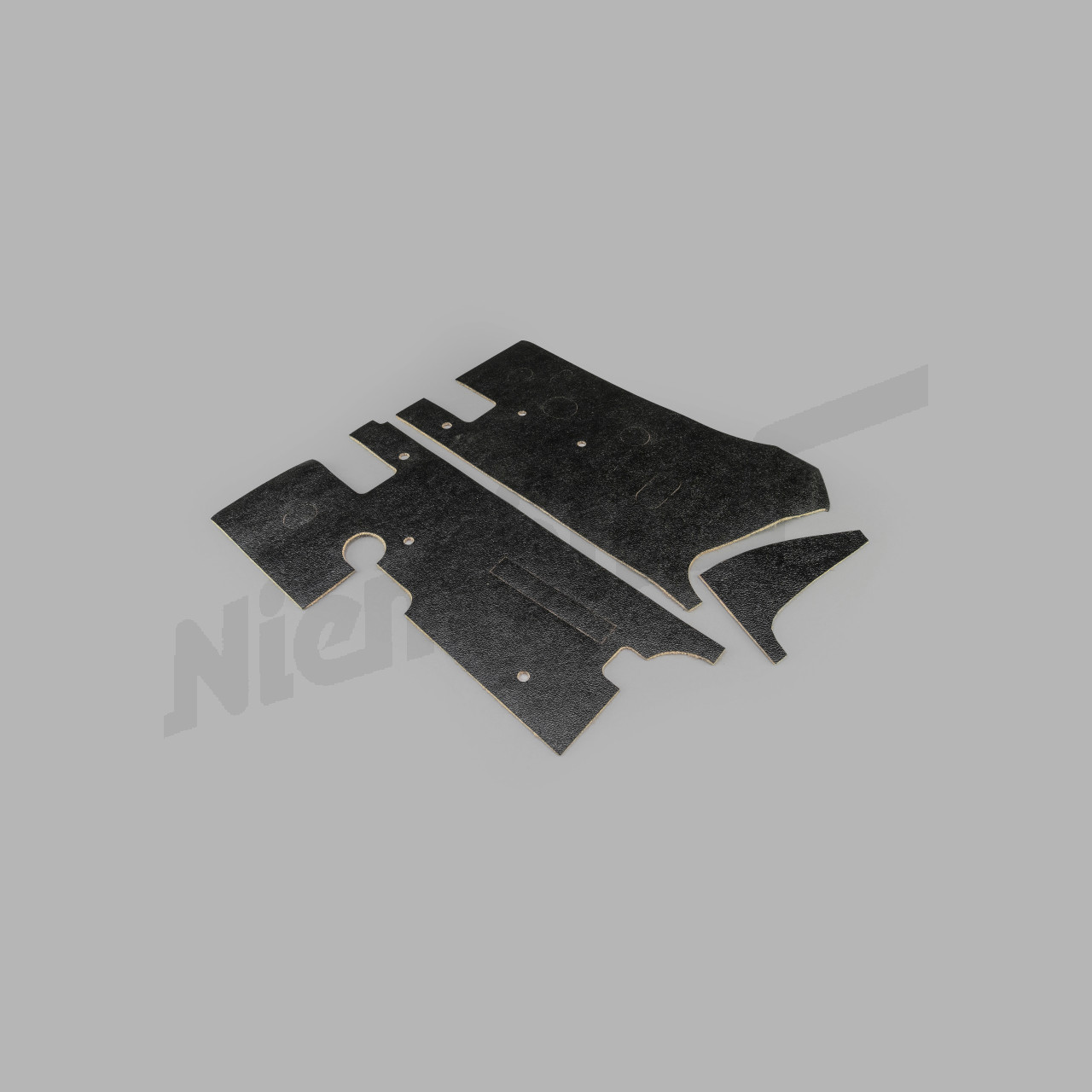 D 68 014a - Yalıtım paspası seti W110 + W111 sedan, erken, temiz hava klapeli, klimasız araçlar için. D 68 014/16/17'den oluşur.