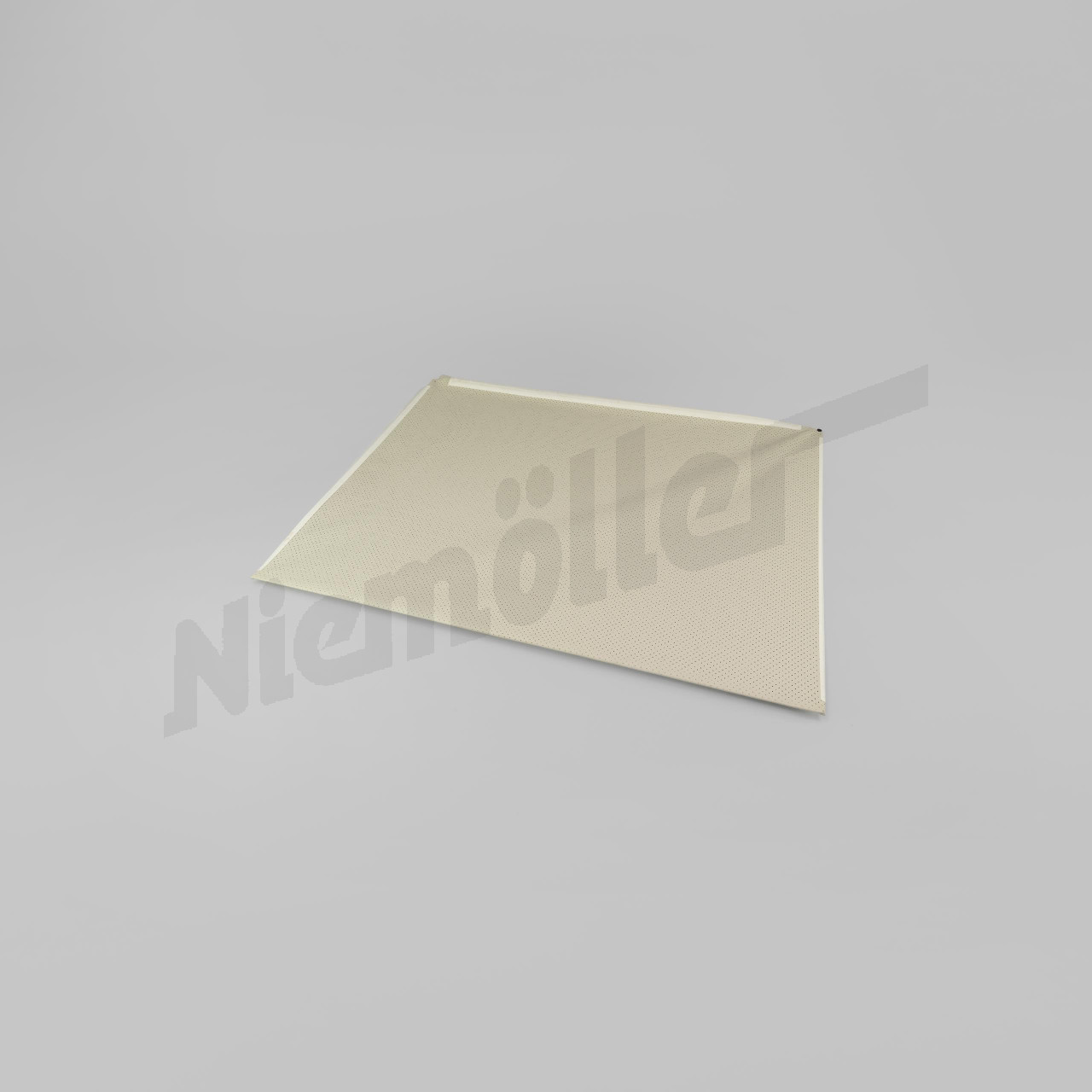 D 78 069a - Canopy frame with perforated leatherette - 8036 - cream