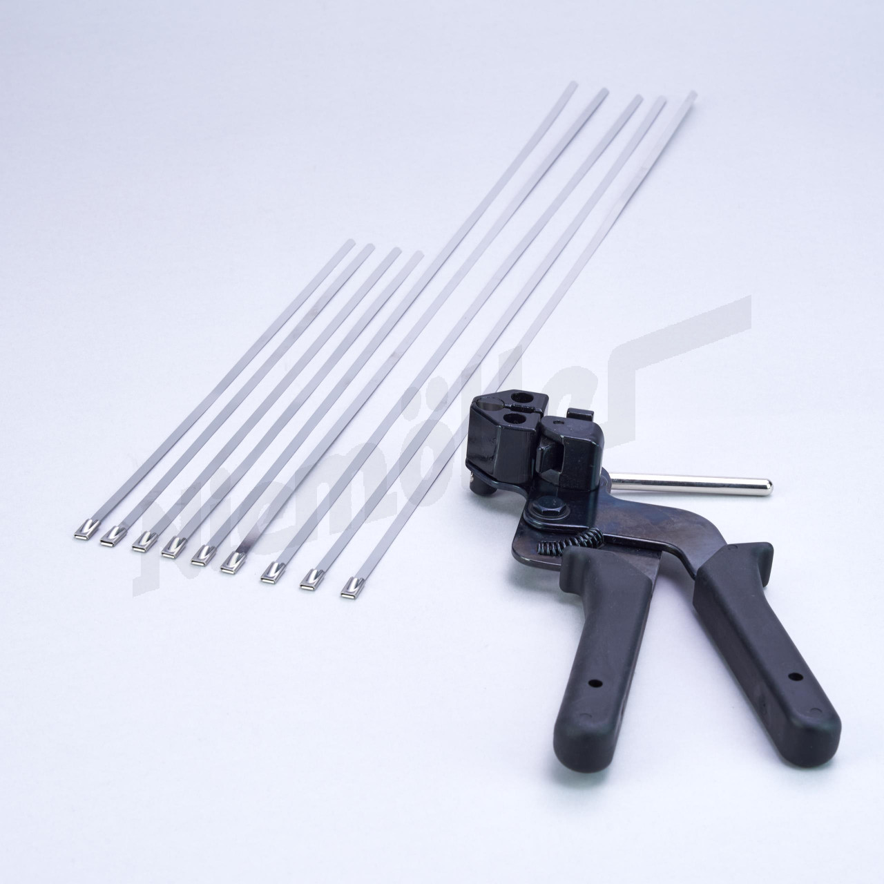 E 35 111a - HA manşonlar için penseli paslanmaz çelik kablo bağı seti W100