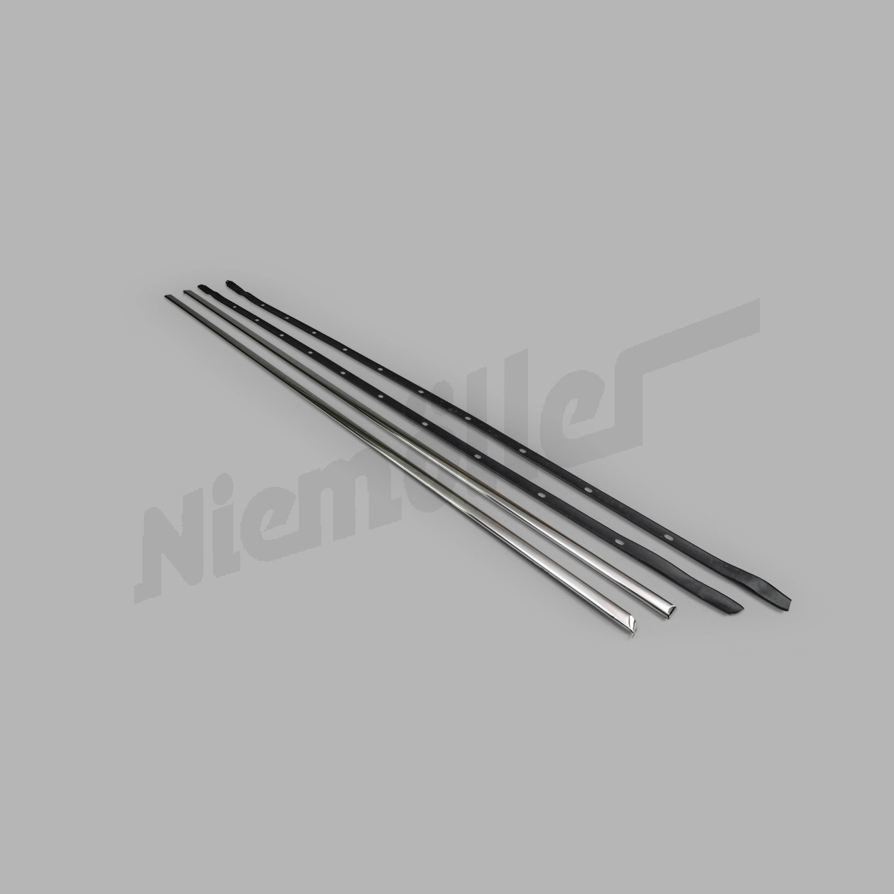 F 69 091a - Taban dahil alt yan panelde sol ve sağ trim çubuğu seti 1940 mm uzunluğunda yeniden üretim