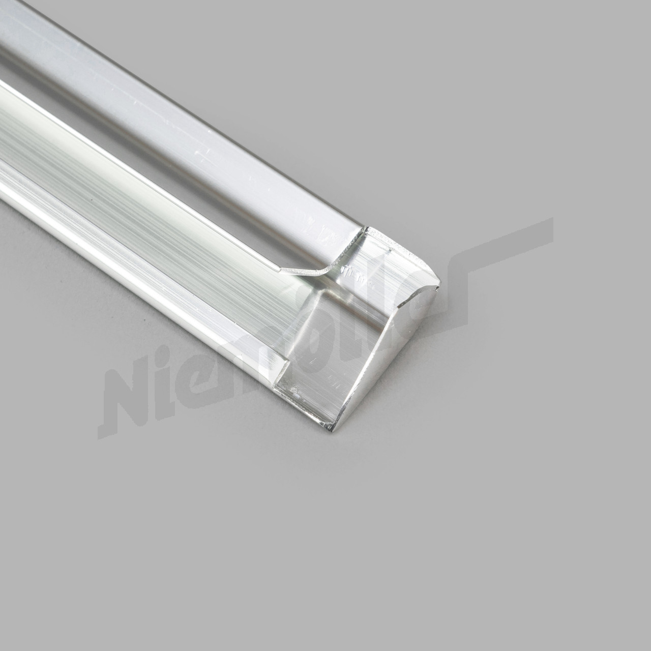 F 72 802a - Satz Zierleisten Glanzeloxiert rechts und links Nachfertigung