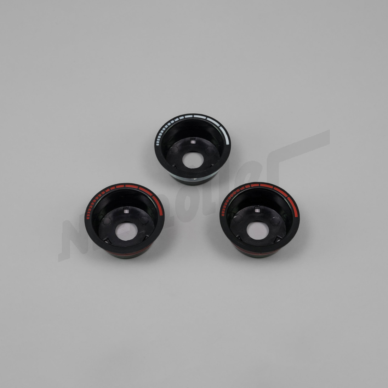 G 82 011a - Replacement lampholders heating panel 3-piece Mercedes C123 W123 / white-red-red d = 55mm