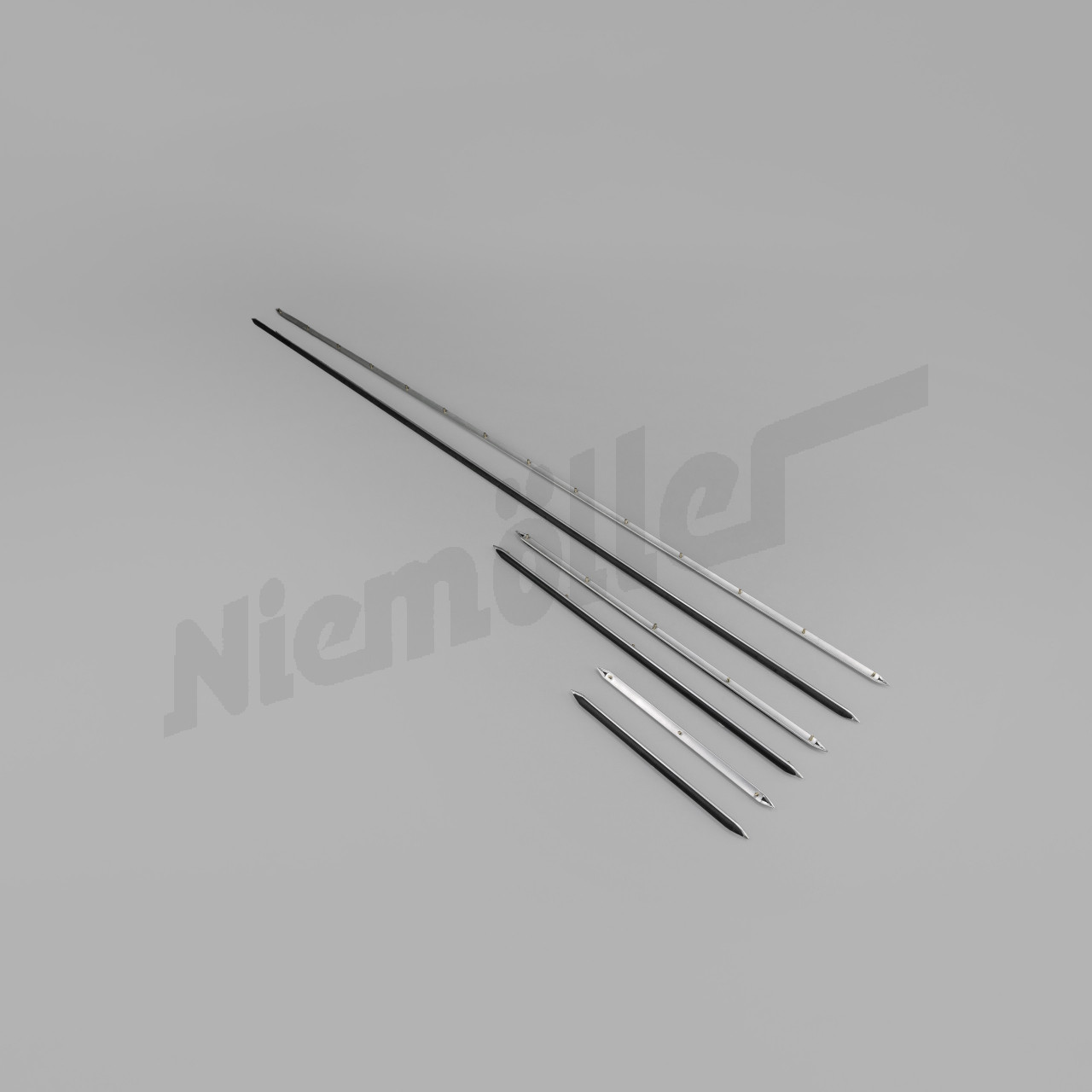 A 52 046 - set of running board mouldings 170S, SBC, SB, DS, S-D. S-V, 220, BC