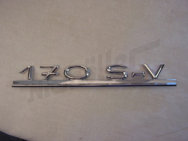 A 75 036 - Numéro d'identification du couvercle arrière 170S-V