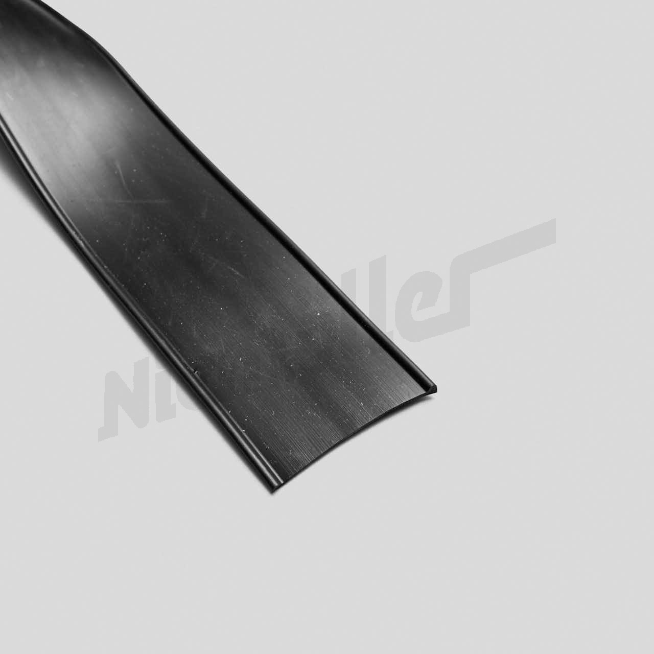 B 72 280b - Goma de cebo de sellado, negra, cordón de 2mm, bandera de 30mm, se vende por metro