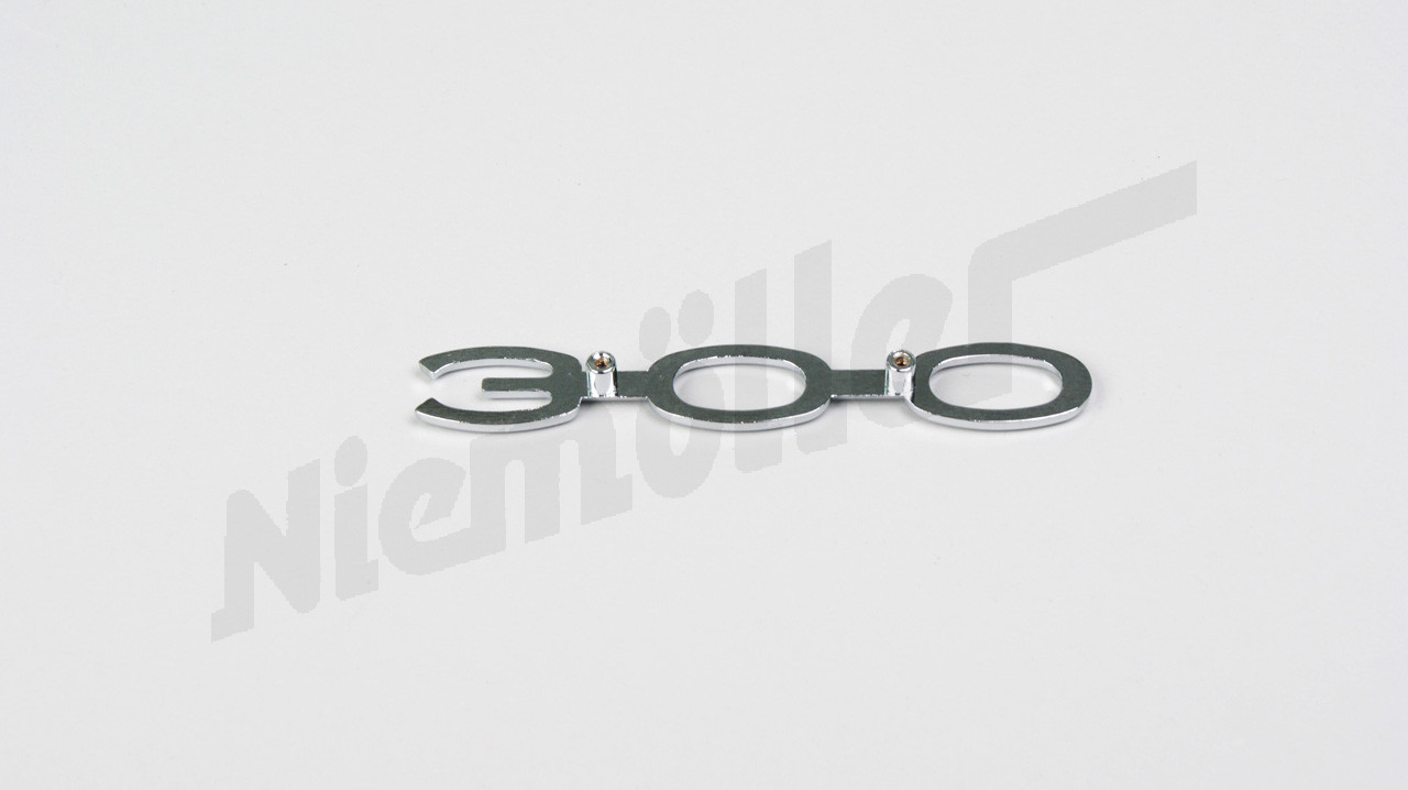 B 75 023 - Numéro d'identification du couvercle arrière 300