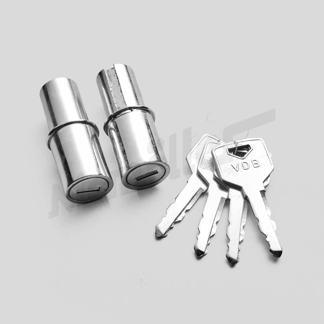 C 72 062c - set of door lock cylinder with keys ( from chassis 7500412 )