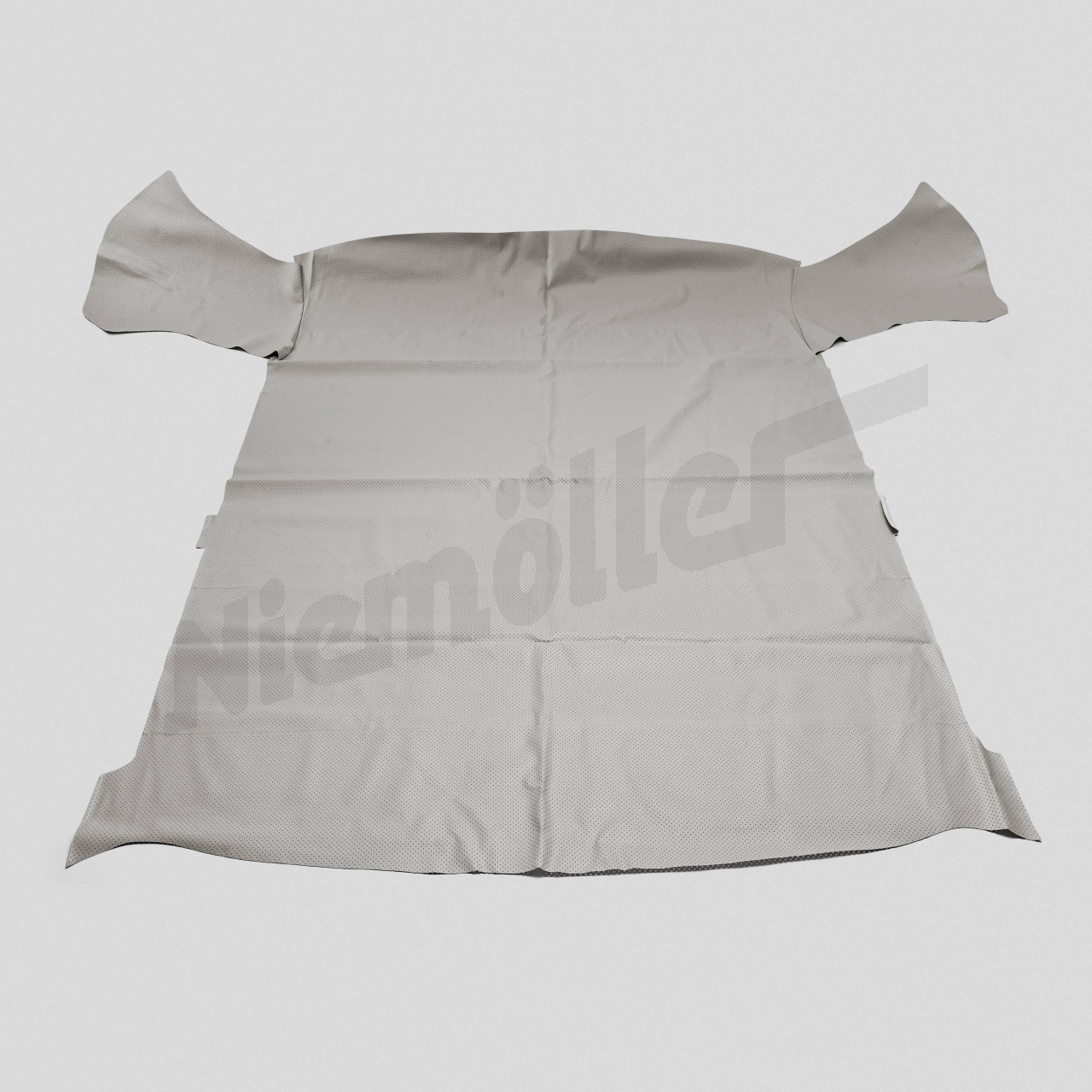 D 69 019b - luifel, kunstleer geperforeerd, genaaid, reproductie lichtgrijs, zonder schuifdak W110/111/112 Sedan