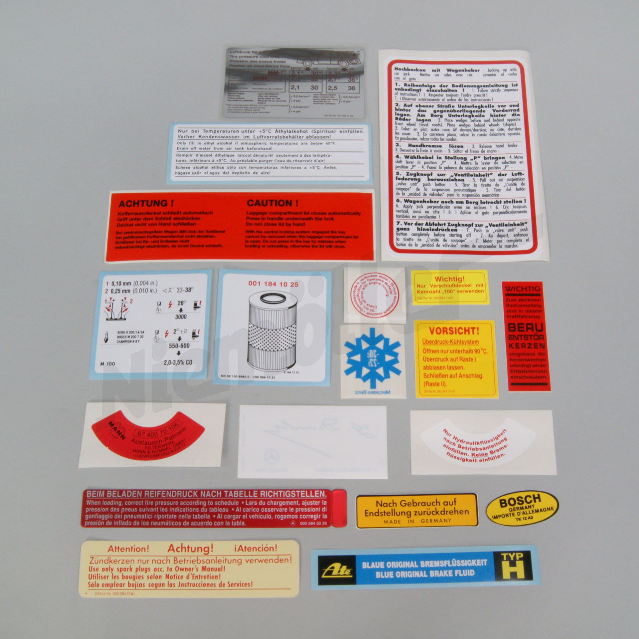 E 58 000a - Sticker set 600 long