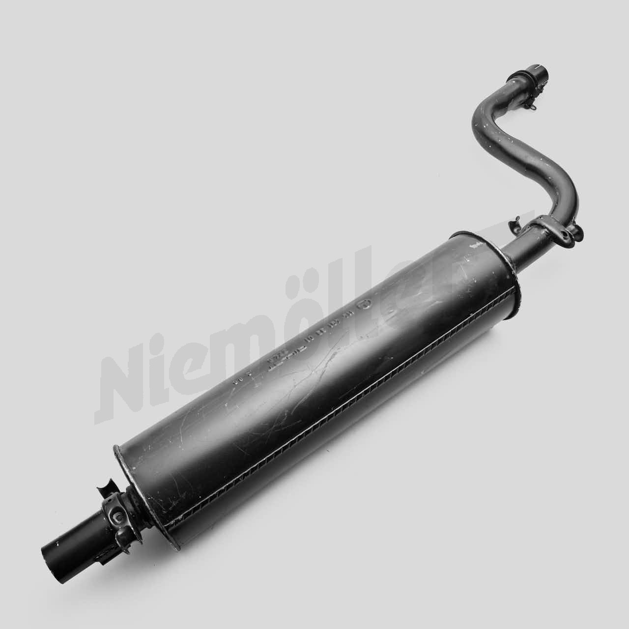 F 49 024 - Borulu egzoz susturucusu, arka, geçmeli versiyon