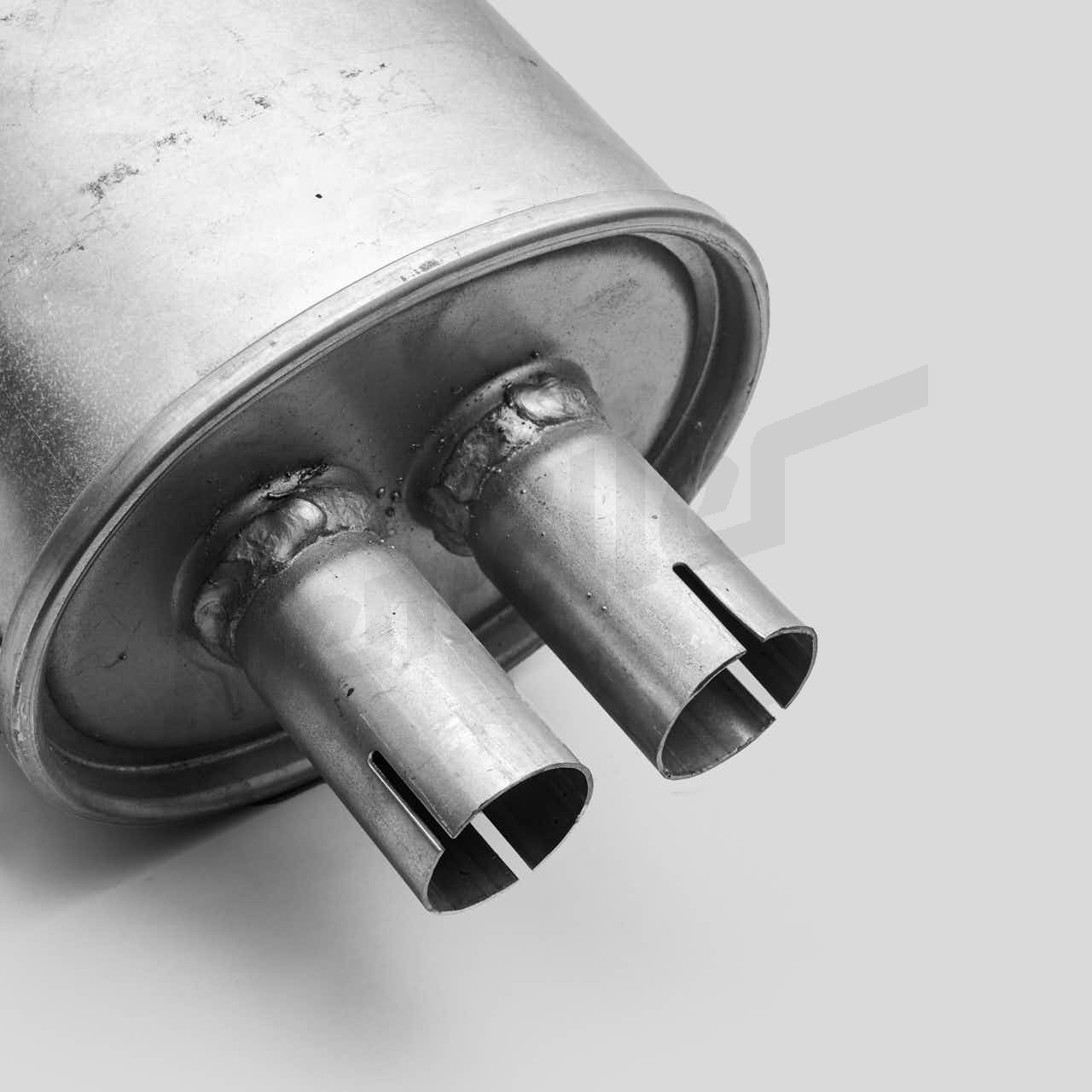 F 49 160a - Borulu egzoz bölümü, arkaya monte edilmiş versiyon / Aksesuarlar