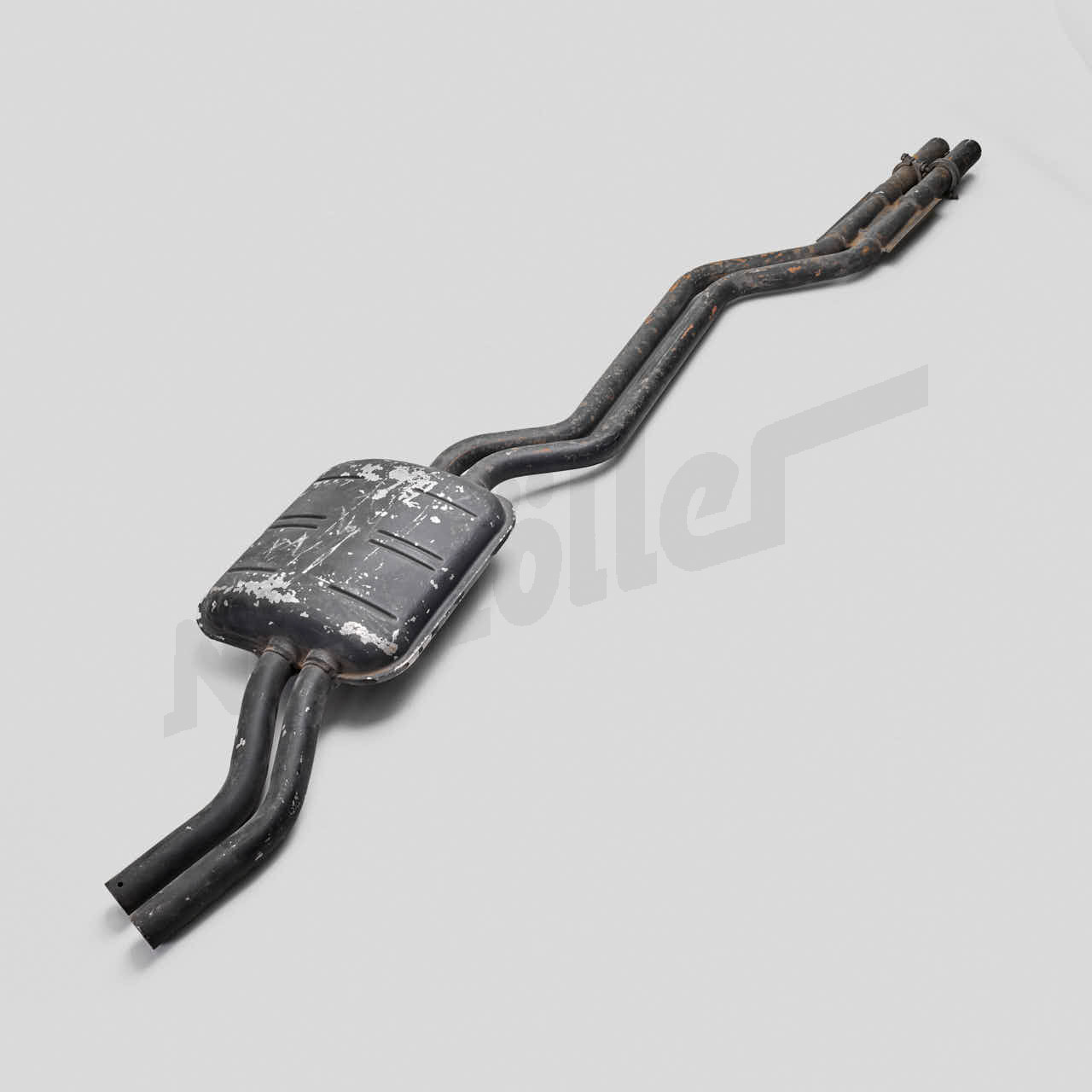 G 49 126 - Borulu orta susturucu - depolama izleri olan orijinal eski stok