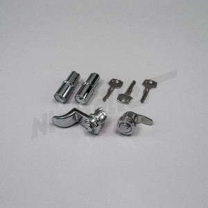 C 72 062f - Kilit silindir seti 7500412 şasiden itibaren 190SL ile aynı anahtarlı (2x kapı silindiri / 1x bagaj kapağı kilidi 018347 modeline kadar / 1x torpido gözü kilidi)