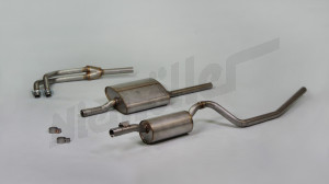 A 49 000d - Exhaust system 220 Limousine ,A-Cabrio ,B-Cabrio, stainless steel including clamps