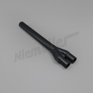 A 49 004 - Exhaust pipe front (double pipe) 3-piece, reproduction, 51mm outer diameter, picture shows only 1 part,