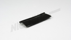 A 52 030 - fender piping black ribbed, plastic, 30mm, sold by the meter