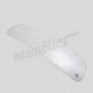 A 67 029 - Glass pane for back wall window used.