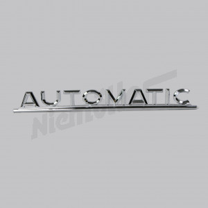 B 81 159 - Automatic sign ( chromed plastic )