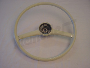 C 46 115 - steering wheel, ivory colored - REPRO