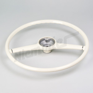 C 46 121 - steering wheel, ivory coloured, Repro