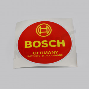 C 54 002a - "sticker ""BOSCH"" for battery"
