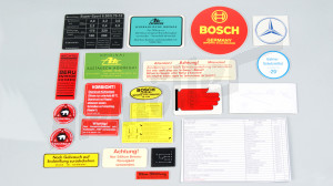 C 58 000a - Set stickers voor benzinemotoren tot 1958