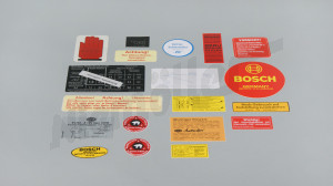 C 58 000b - Set stickers voor benzinemotoren vanaf 1958