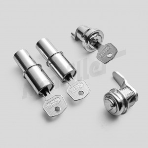 C 72 062e - lock kit 190SL from chassis 7500412 - same key ( 2x door lock cylinder / trunk lock / glove box lock )