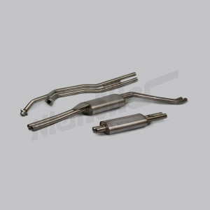 D 49 000f - exhaust system stainless steel W113 230SL late type from chassis 013865 250SL and 280SL