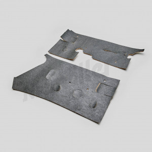 D 68 014a - Insulation mat set W110 + W111 sedan, early, for vehicles with fresh air flap, without air conditioning. Consists of D 68 014/16/17.