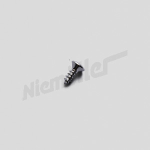 D 72 1009a - Chrome screw 2.2x6.5 DIN 7983