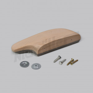 D 72 1022a - handle ( wooden part + pad ) doorpanel RHS