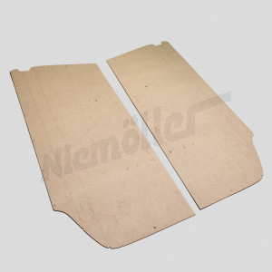 D 72 483a - Set of door panels raw W113 (2 pieces) - early version ( until 1967 )