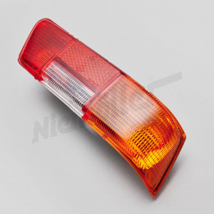 D 82 597o - Light window right ( original part ), late version, orange turn signal, with reflector!!!