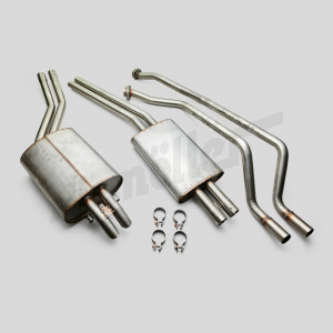 F 49 000e - exhaust system stainless steel w107 280 SL/SLC