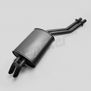 F 49 256 - Exhaust part with pipe, rear, plugged version