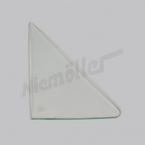 F 72 059a - Glasscheibe für Dreiecksfenster rechts