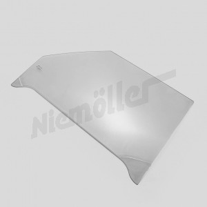 F 72 723b - Door pane SL left clear without attachments Reproduction