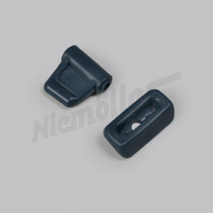 F 81 176a - Clip + cojinete para parasol - azul 2 piezas