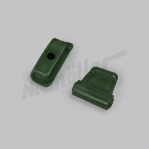 F 81 176f - Clip + bearing for sun visor - green 2-piece