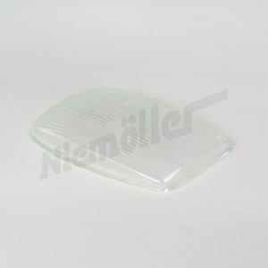 F 82 085 - Lens koplamp glas HELLA ( gebogen glas )