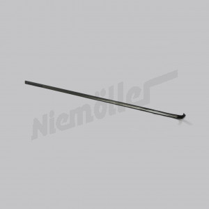 G 69 140b - Dekoratif çubuk, sol arka çamurluk üstü W 123 sedan ve estate için 2. seçenek