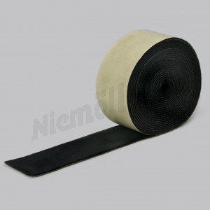 G 82 024 - felt strip black - yard ware 70mm wide - 3mm thick