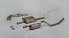A 49 000d - Exhaust system 220 Limousine ,A-Cabrio ,B-Cabrio, stainless steel including clamps